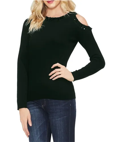 Vince Camuto Women's Sweater with Embellished Neckline