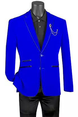 Vinci Velvet Royal Slim Fit Sport Coat BS-02