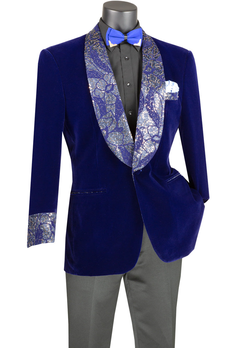 Vinci Velvet Sport Coat Blue BF-5