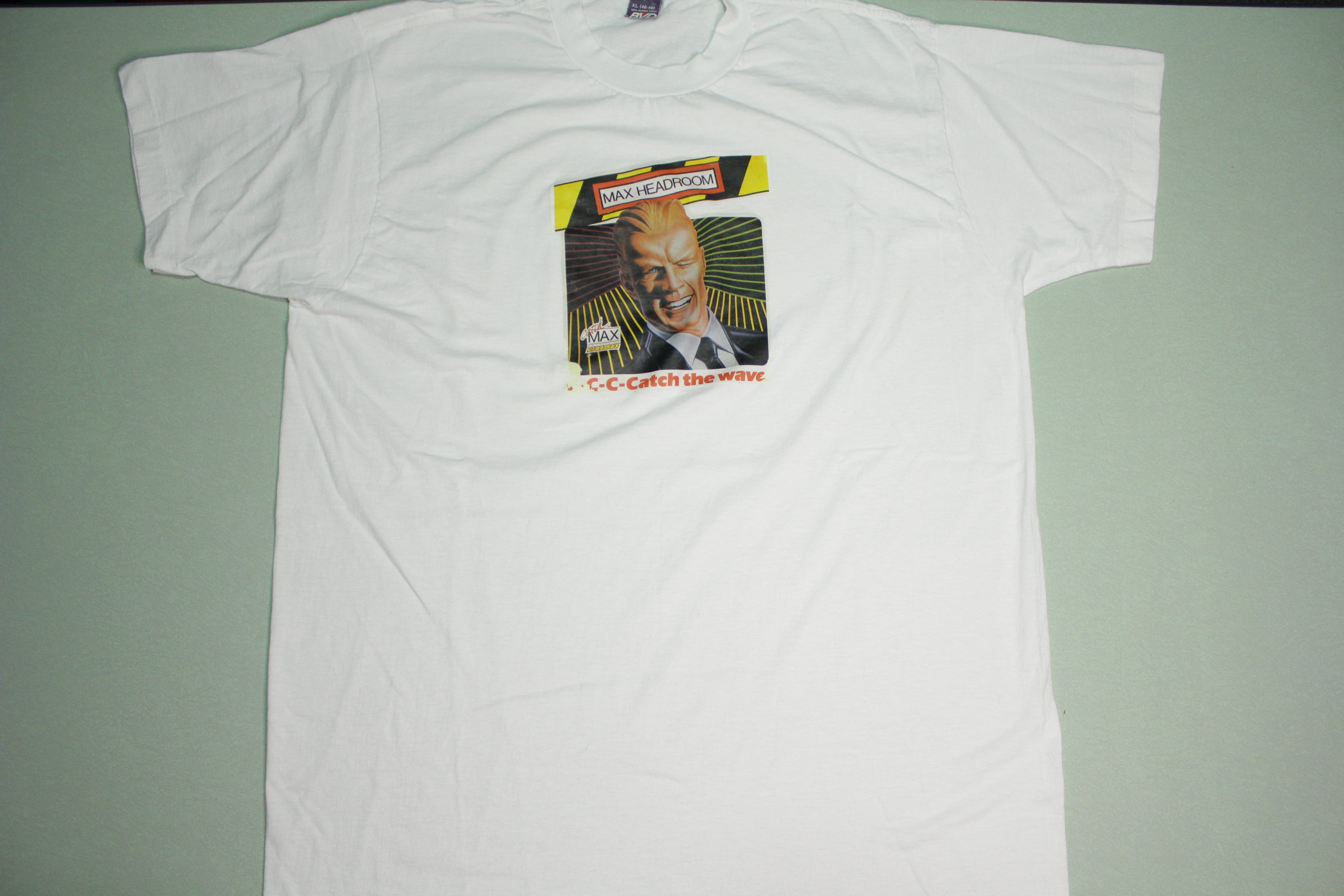 Vintage 80's Coca Cola T-Shirt - Max Headroom Catch The Wave Design - Single Stitch - Available on Cinemax