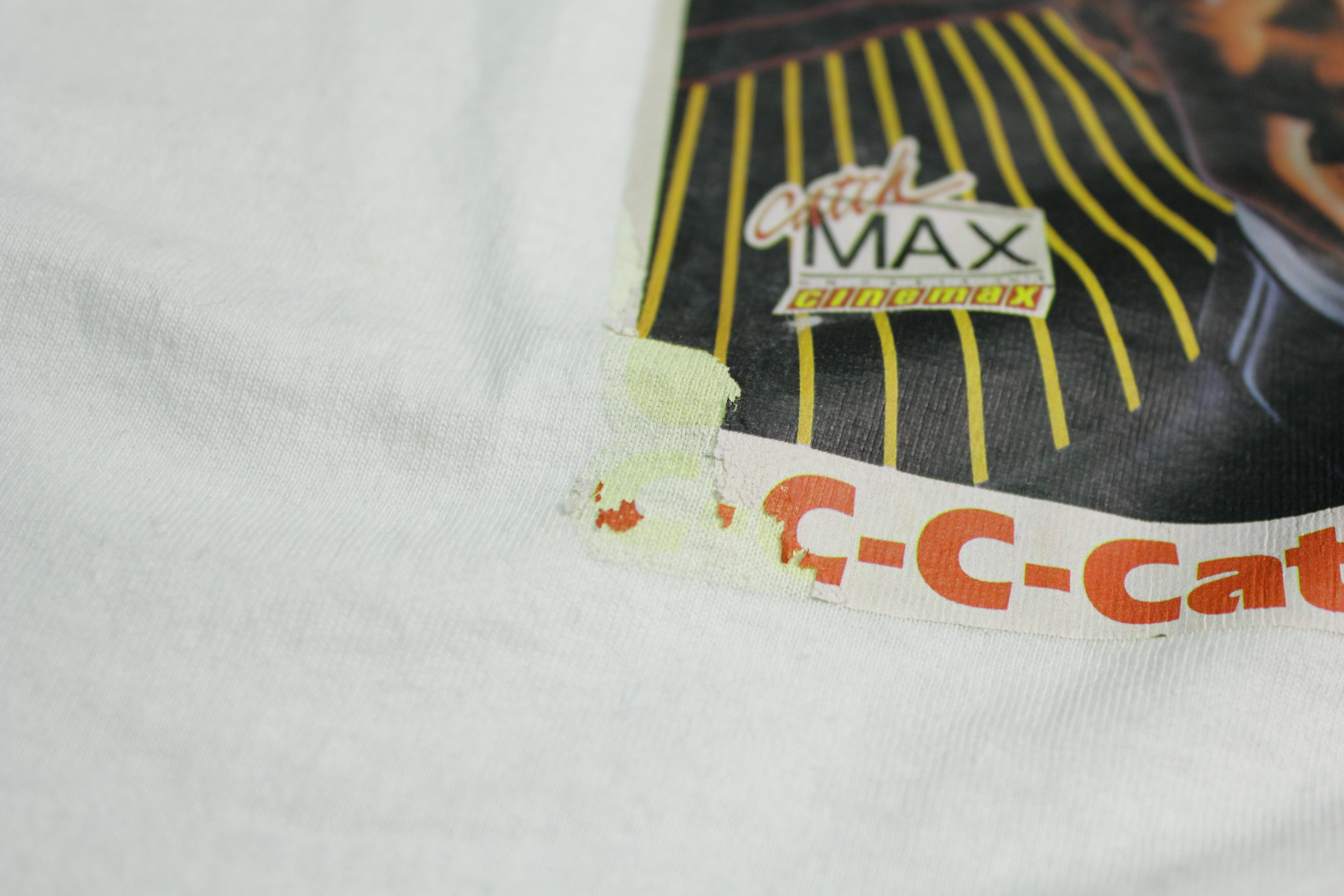 Vintage 80's Coca Cola T-Shirt - Max Headroom Catch The Wave Design - Single Stitch - Available on Cinemax