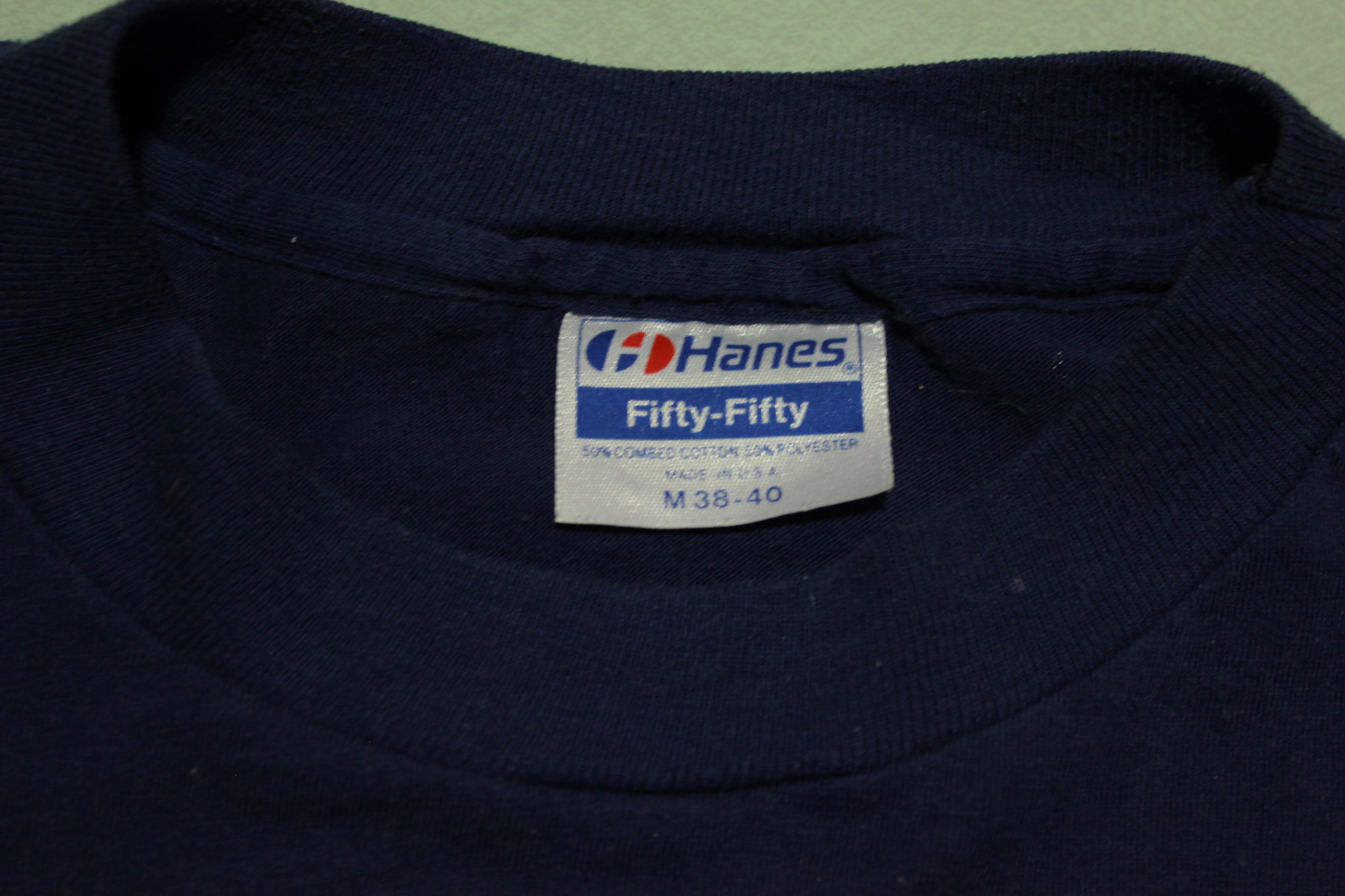 Vintage 80's Hanes Single Stitch Wenatchee Fire Department USA T-Shirt.