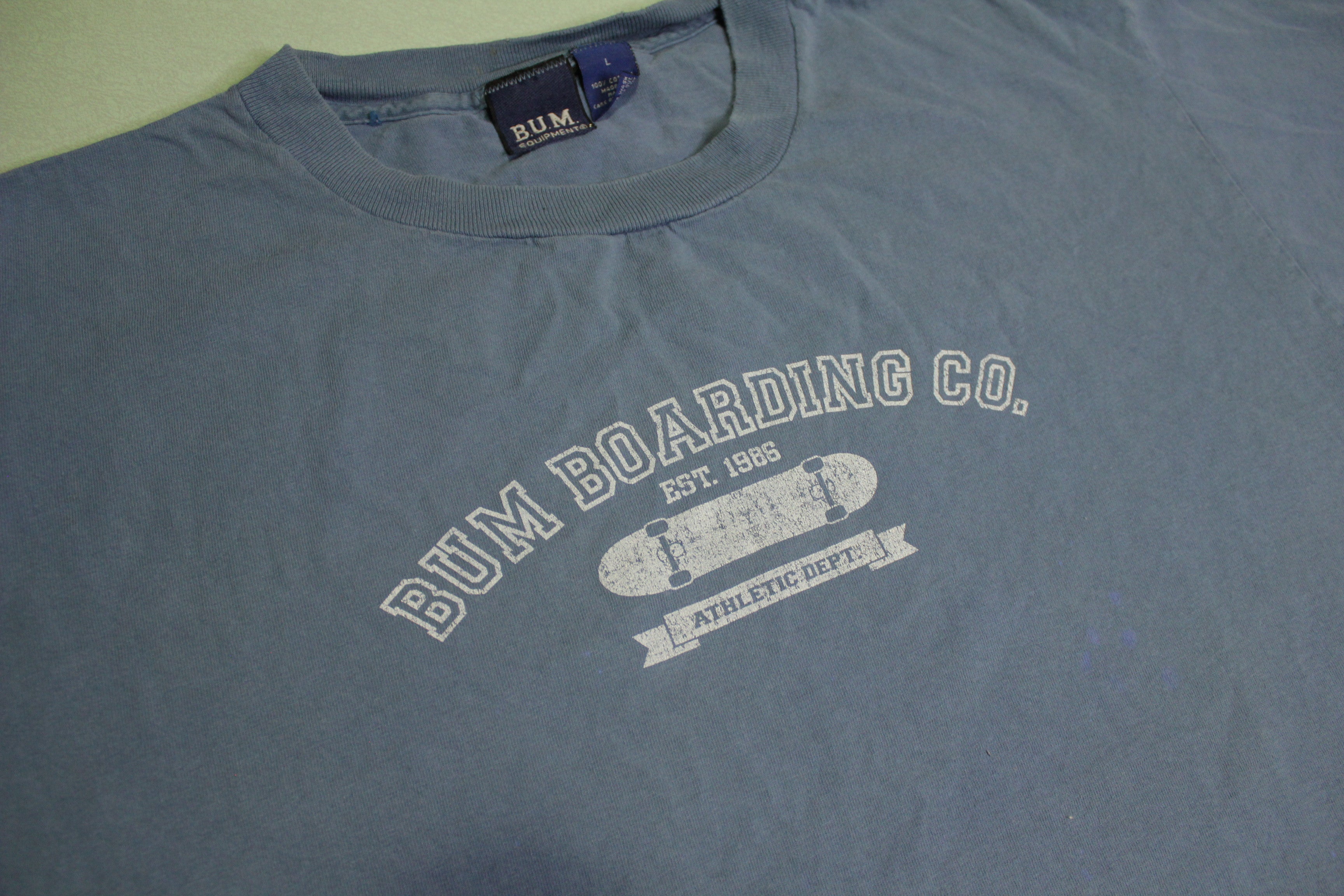 Vintage 90's Single Stitch T-Shirt - BUM Skateboarding Co. Athletic Department