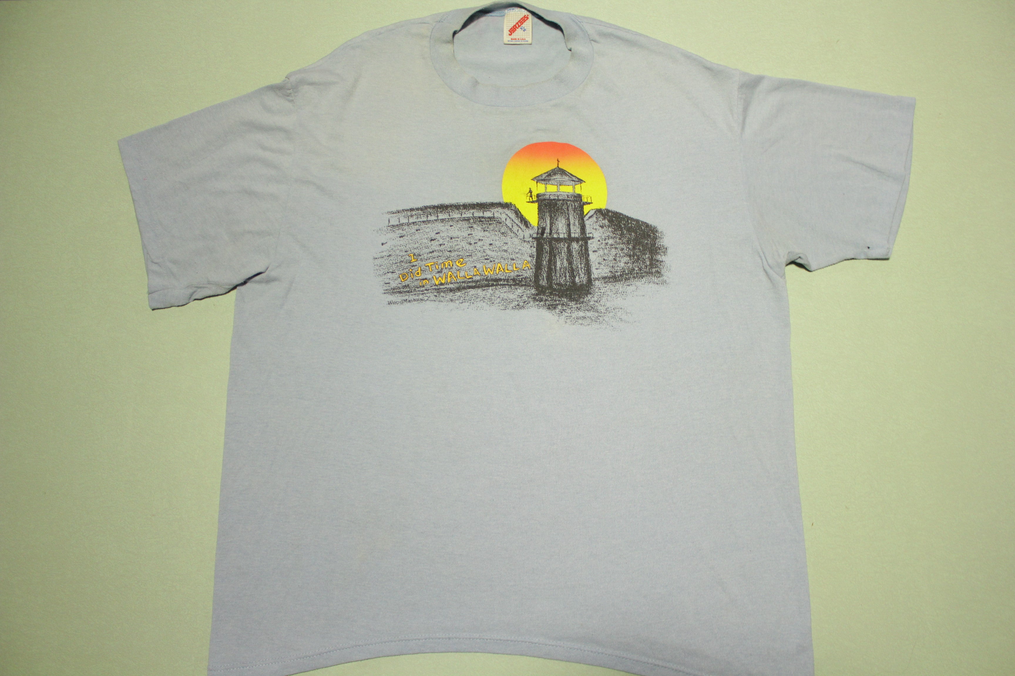 Vintage 90's State Penitentiary Prison T-Shirt from Walla Walla, Single Stitch, Jerzees