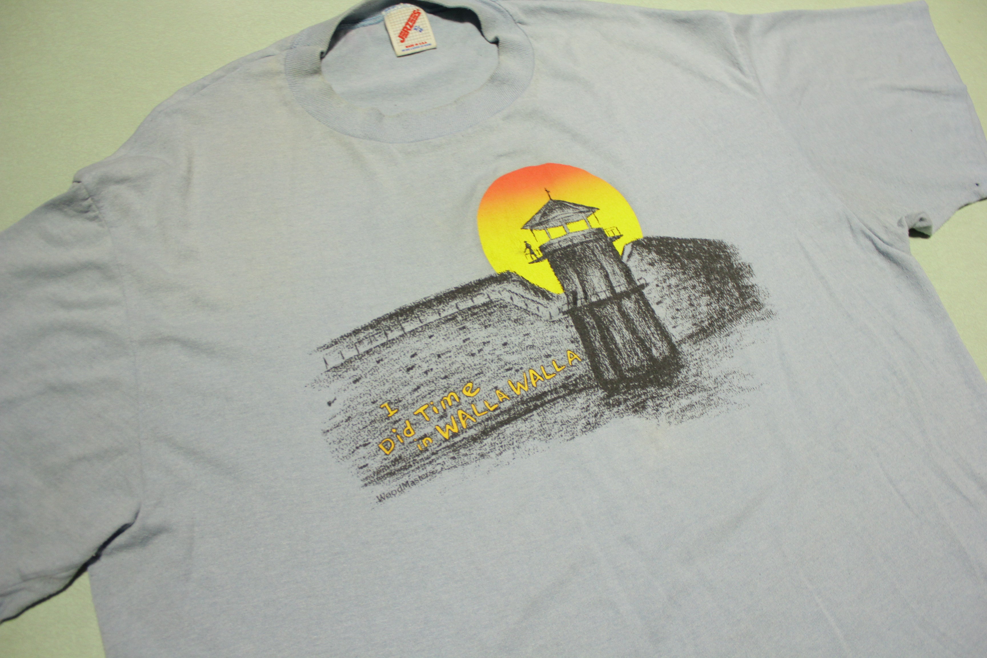 Vintage 90's State Penitentiary Prison T-Shirt from Walla Walla, Single Stitch, Jerzees