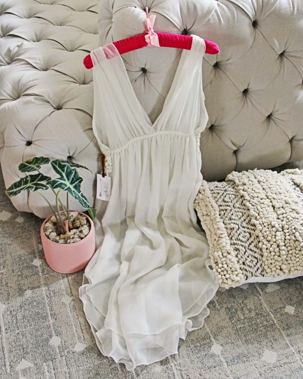 Chiffon and Lace Vintage Nightgown