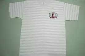 Vintage Hershey's Chocolatetown USA striped single stitch tourist snack t-shirt.