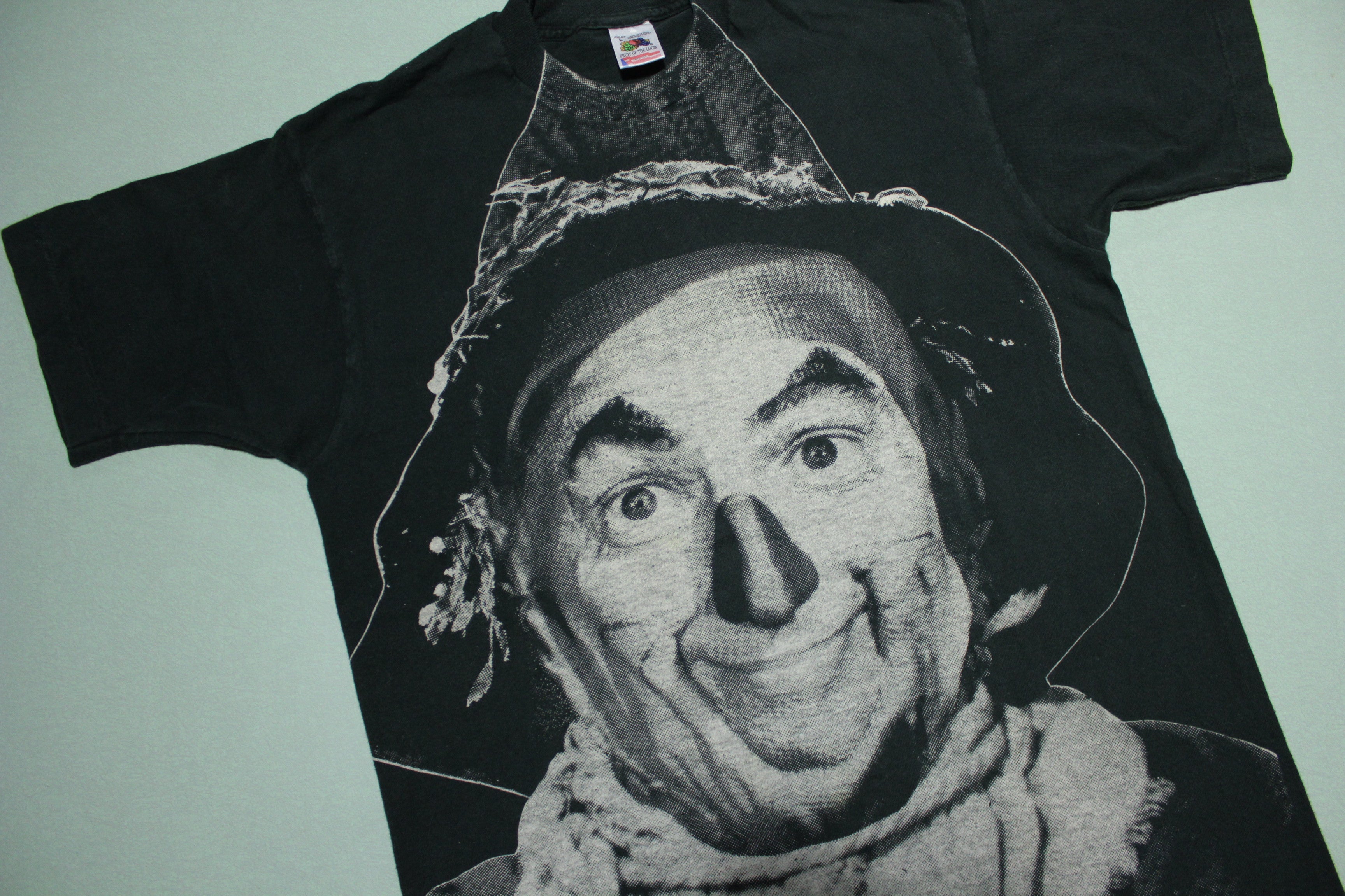 Vintage Licensed 1992 Wizard of Oz Stanley Desantis T-Shirt with Only a Brain Design