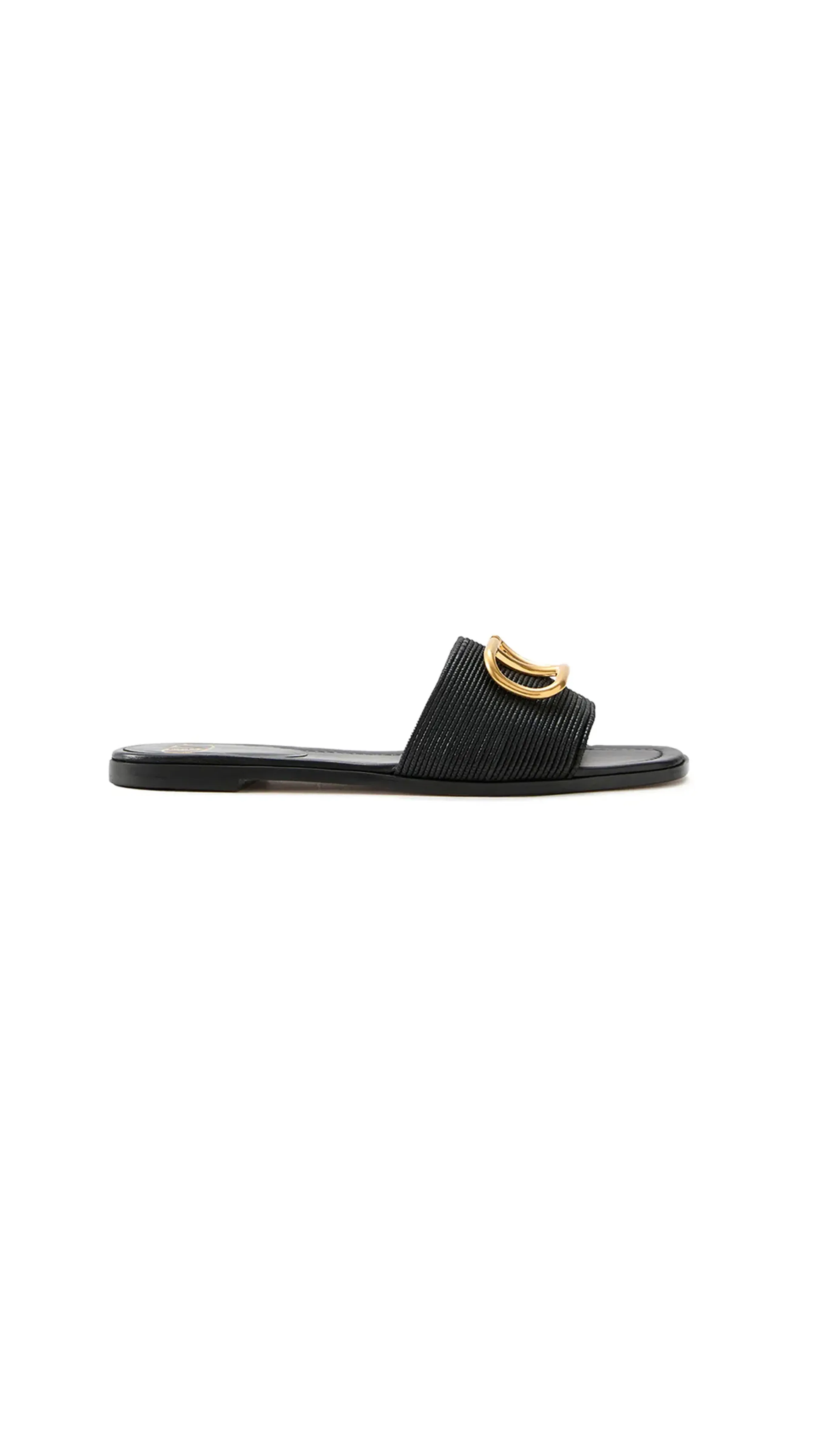 Black Vlogo Signature Slide Sandal