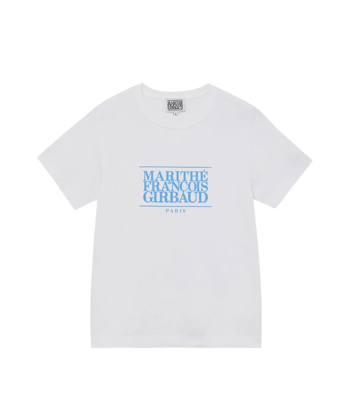 Classic Logo Tee - White/Sky Blue