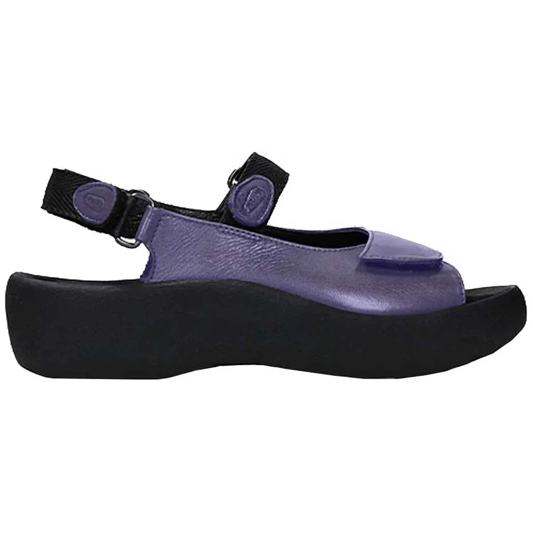 Jewel Sandal Purple Vegi Leather 0320450600 (Women's) by Wolky