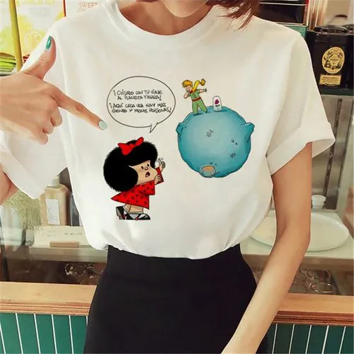 Women's short sleeve T-shirt in trendy prints