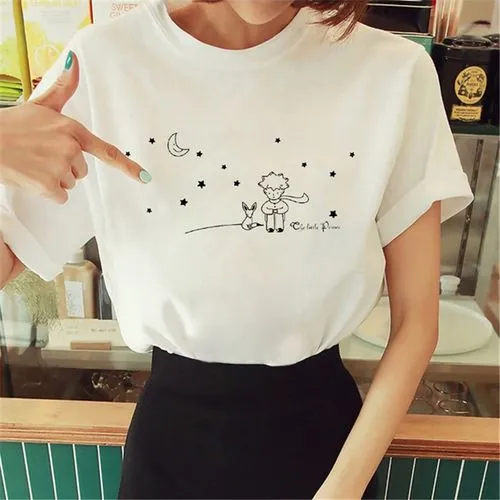 Women's short sleeve T-shirt in trendy prints