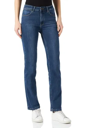 Wrangler Hudson High Rise Straight Stretch Jeans