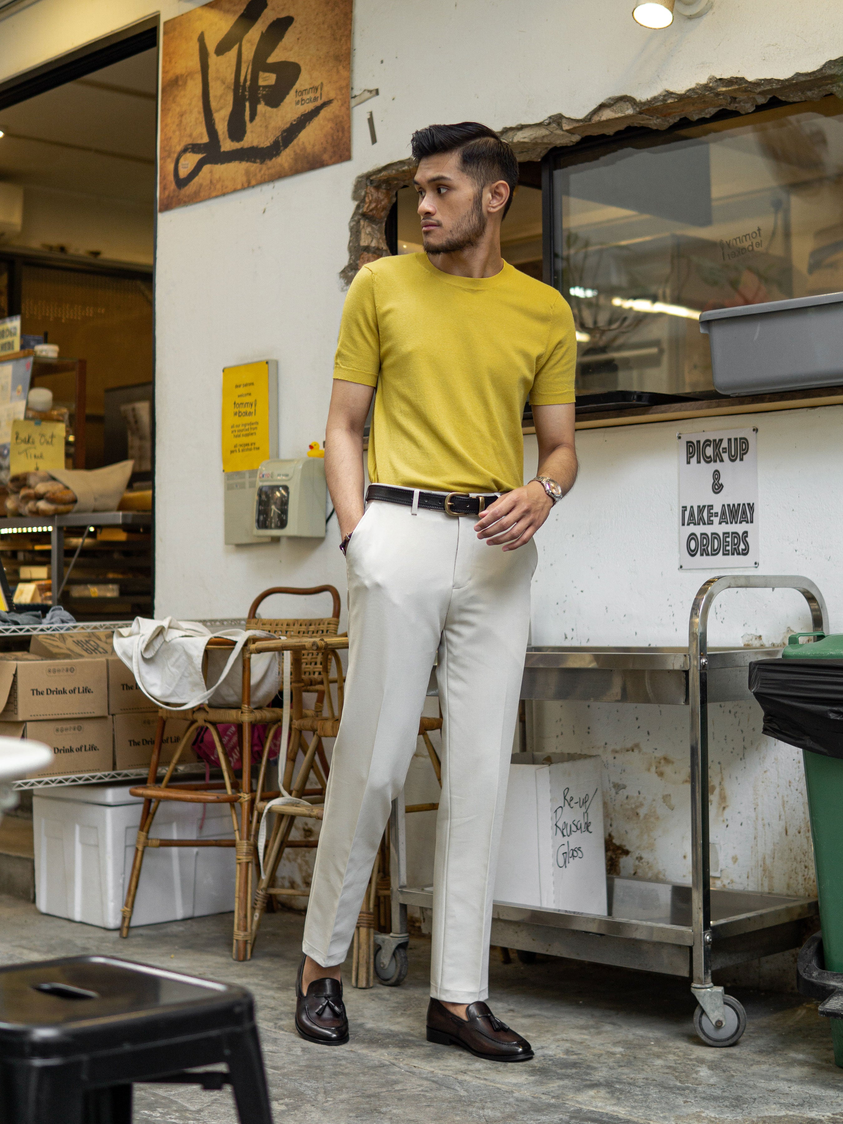 Yellow Crew Neck T-Shirt