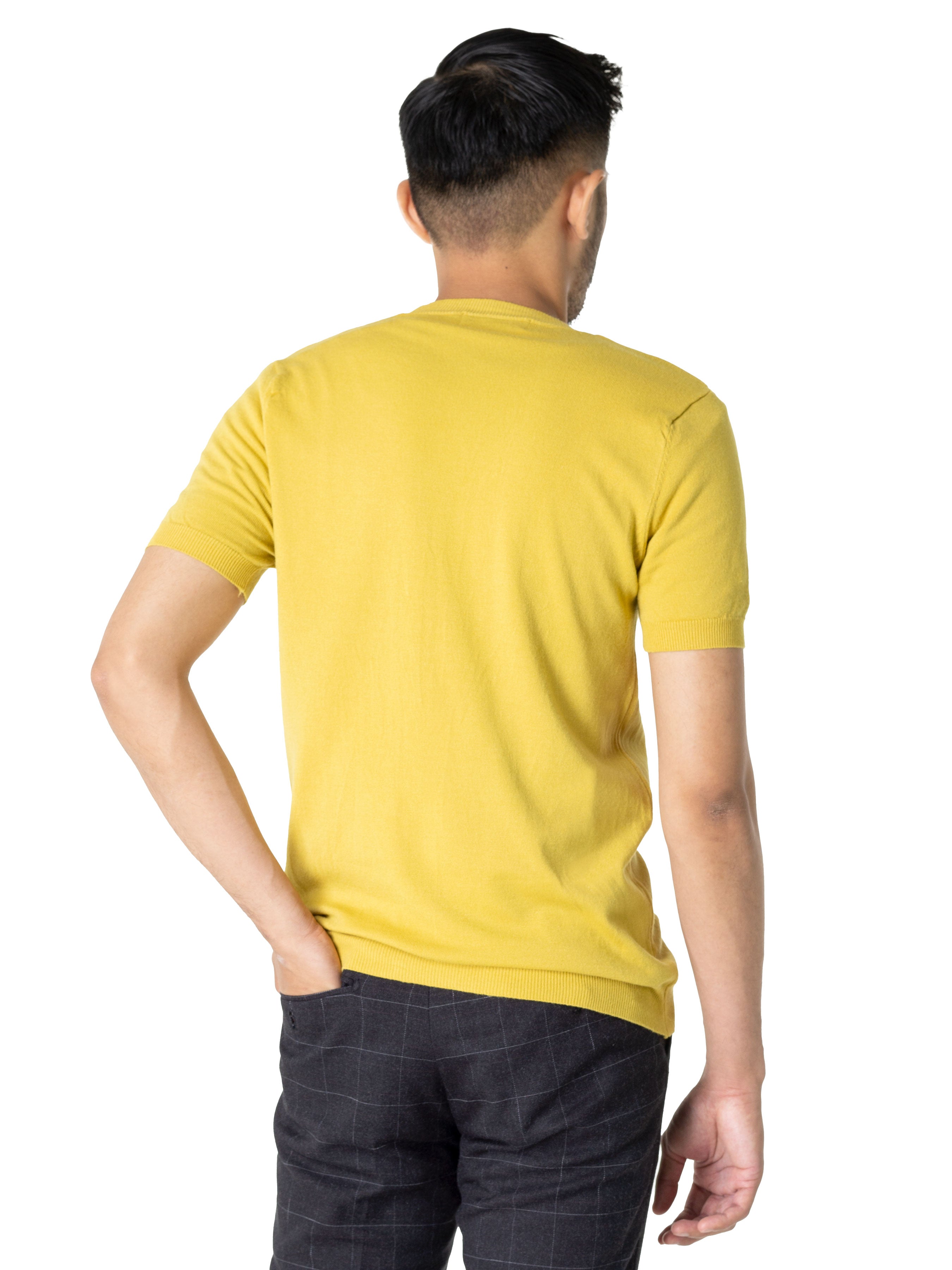 Yellow Crew Neck T-Shirt