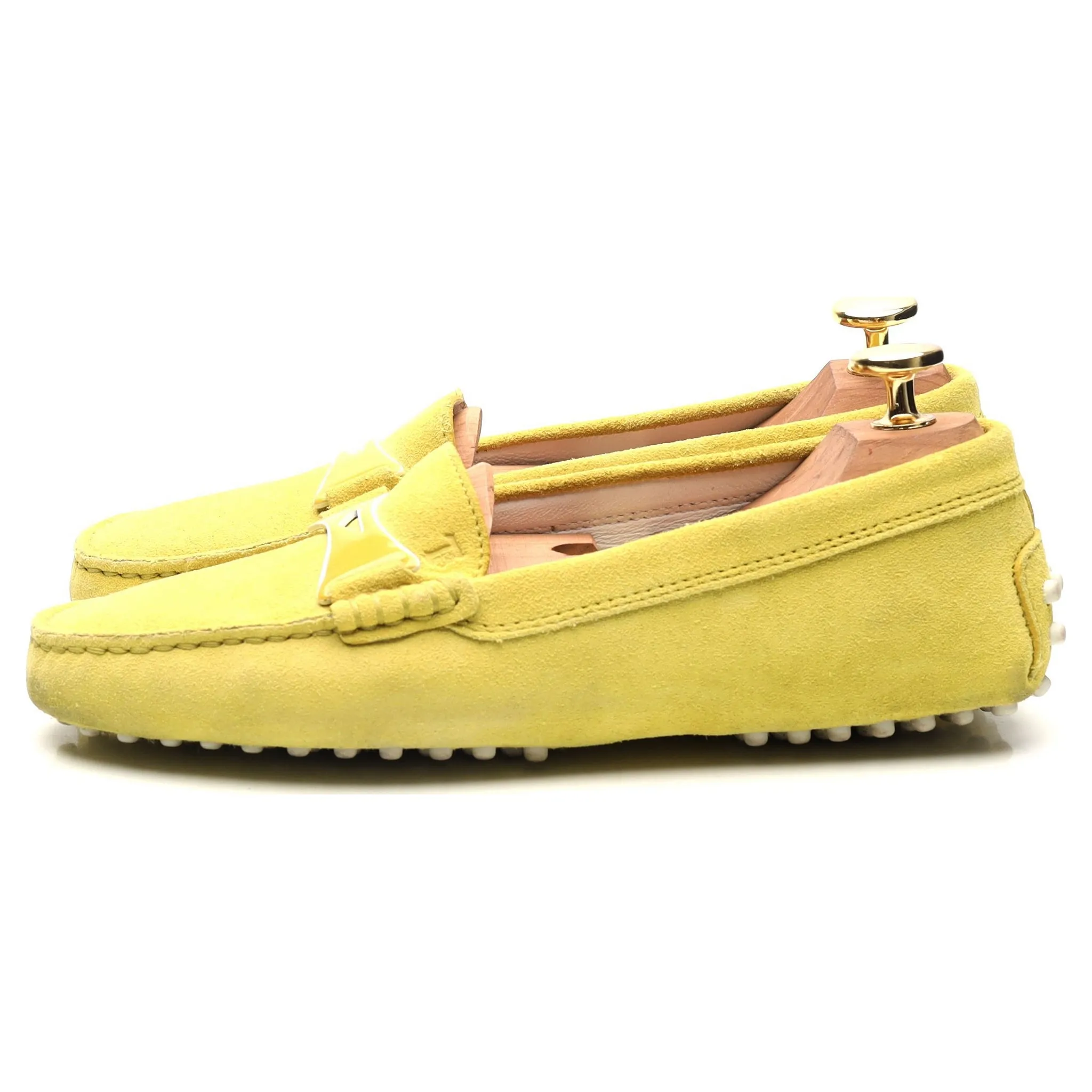 Yellow Suede Driving Loafers UK 3 EU 36 Women