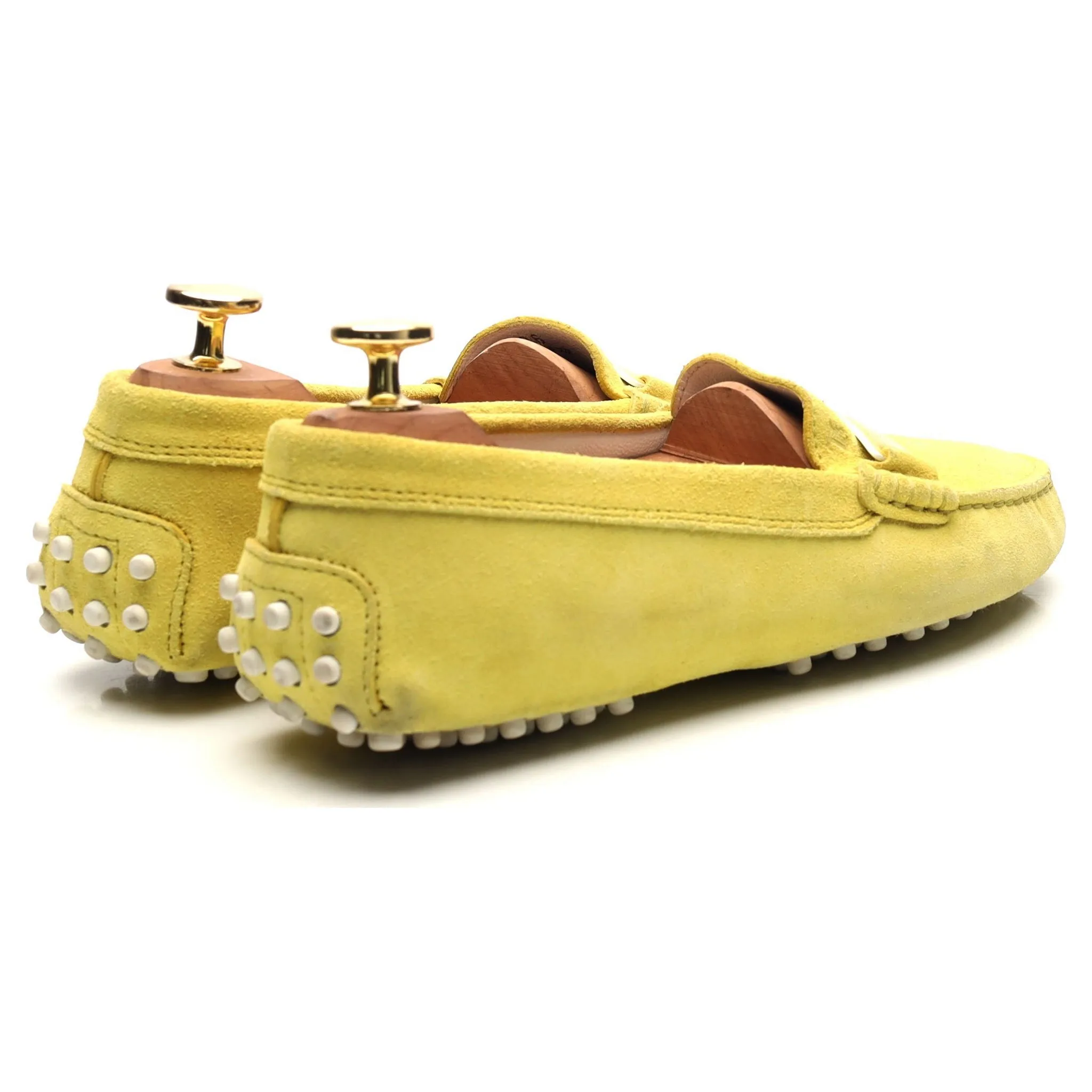 Yellow Suede Driving Loafers UK 3 EU 36 Women