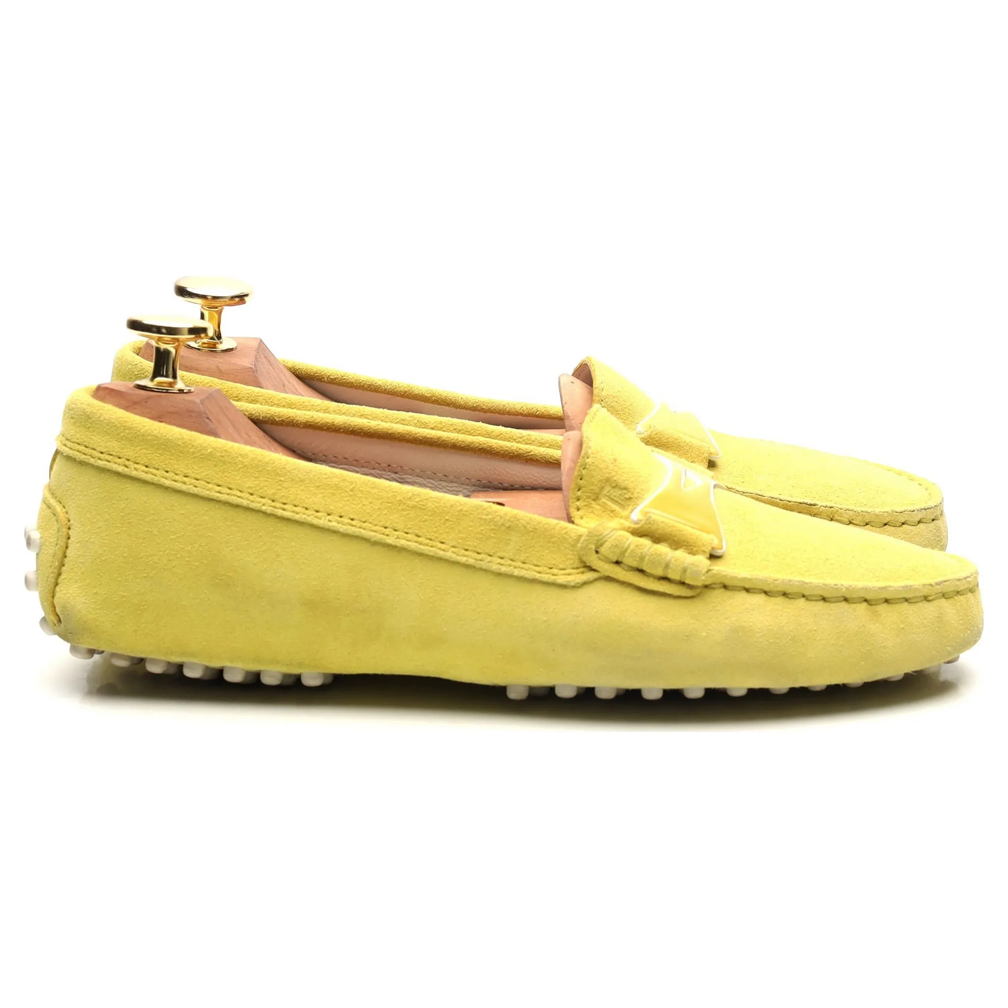 Yellow Suede Driving Loafers UK 3 EU 36 Women