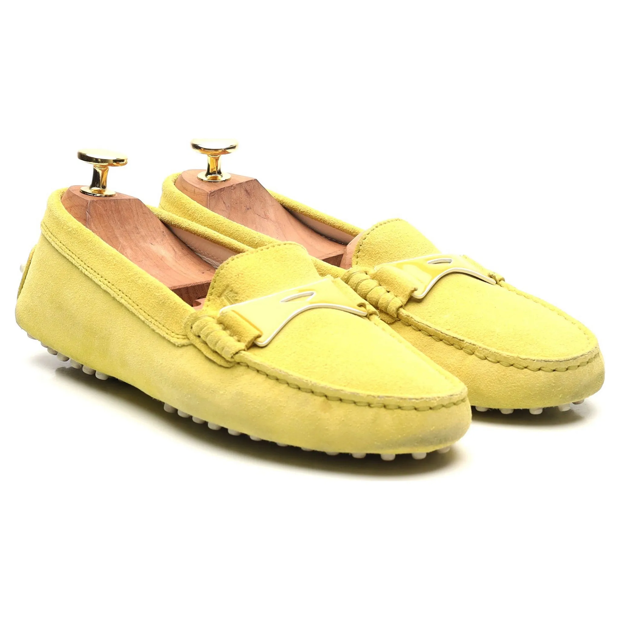 Yellow Suede Driving Loafers UK 3 EU 36 Women