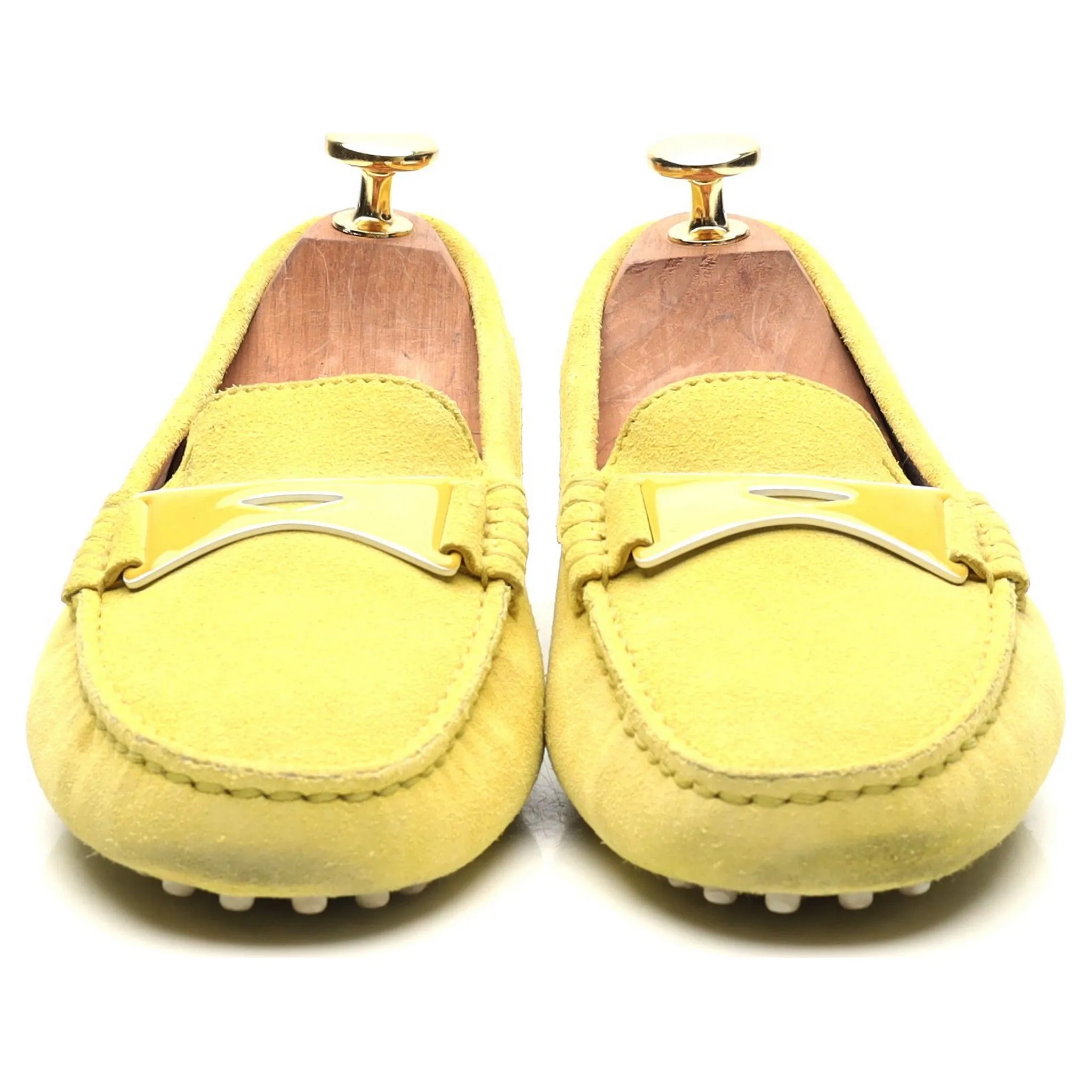 Yellow Suede Driving Loafers UK 3 EU 36 Women