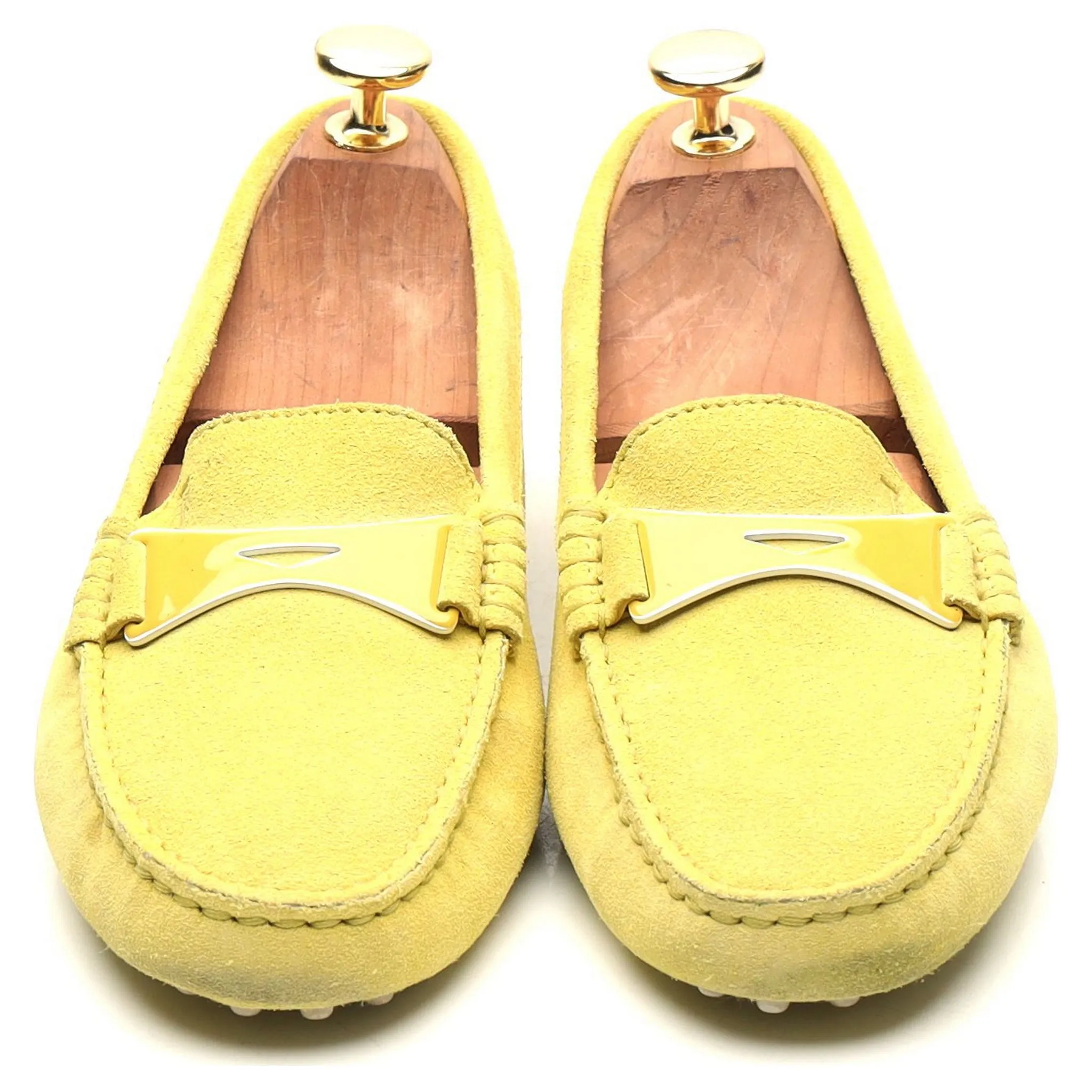 Yellow Suede Driving Loafers UK 3 EU 36 Women